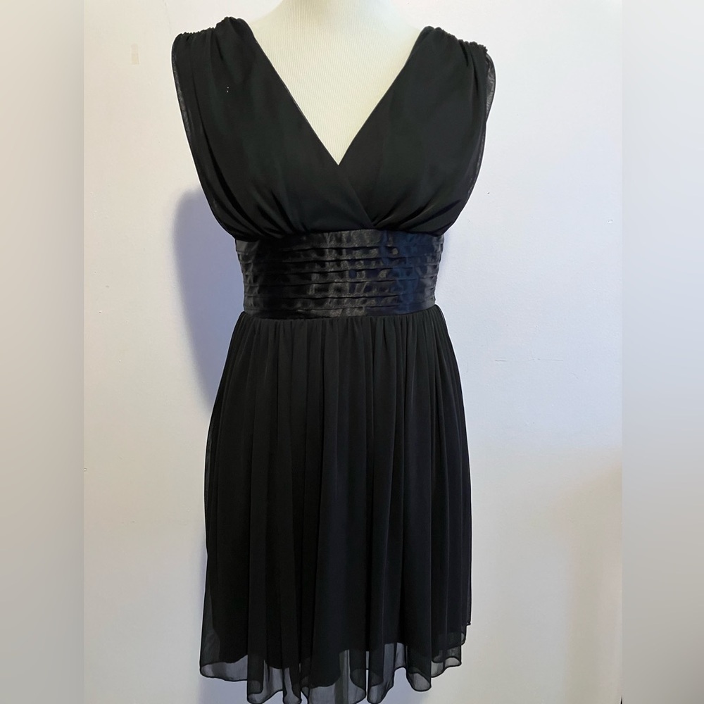 Women’s Double V-Neck Cocktail Dress, Black, Small, by Trixxi